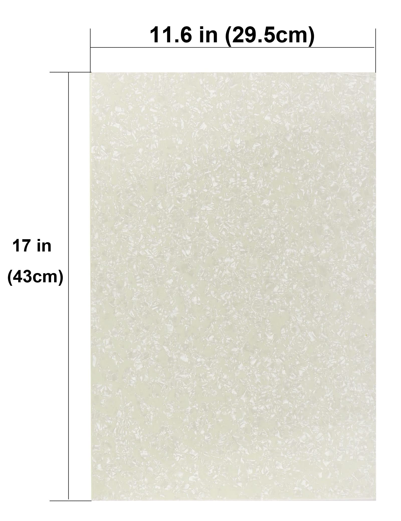 Mr.Power 11.6 x17 Inch Guitar Bass Pickguard Blank Material DIY Sheet Scratch Plate Backplate for Strat Tele Guitar Jazz P Bass